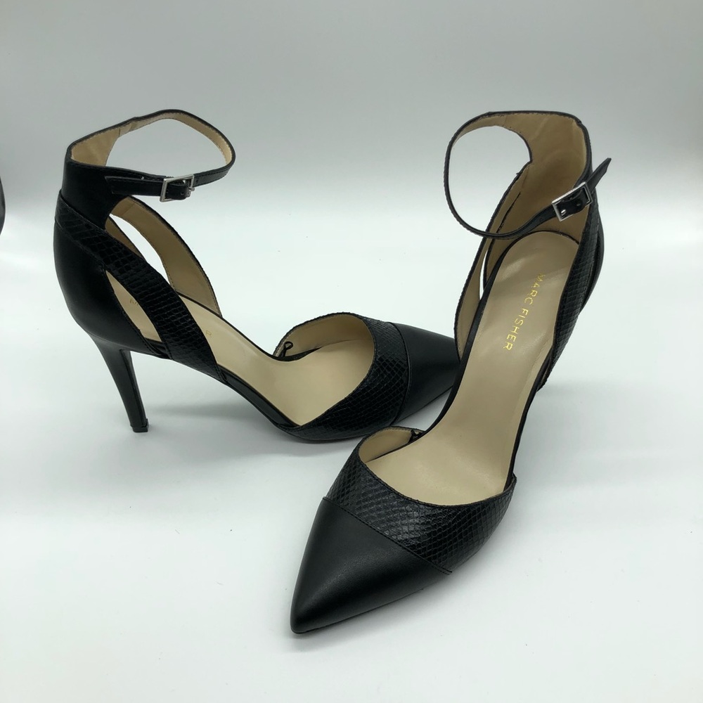 Marc Fisher Embossed Pointed Toe Pump